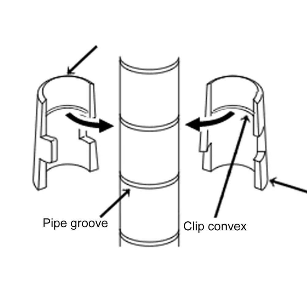 50PCS/set Shelving Sleeves Lock Clips