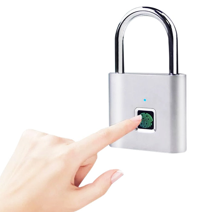 Smart Fingerprint Padlock USB Charging Keyless Electronic Padlock